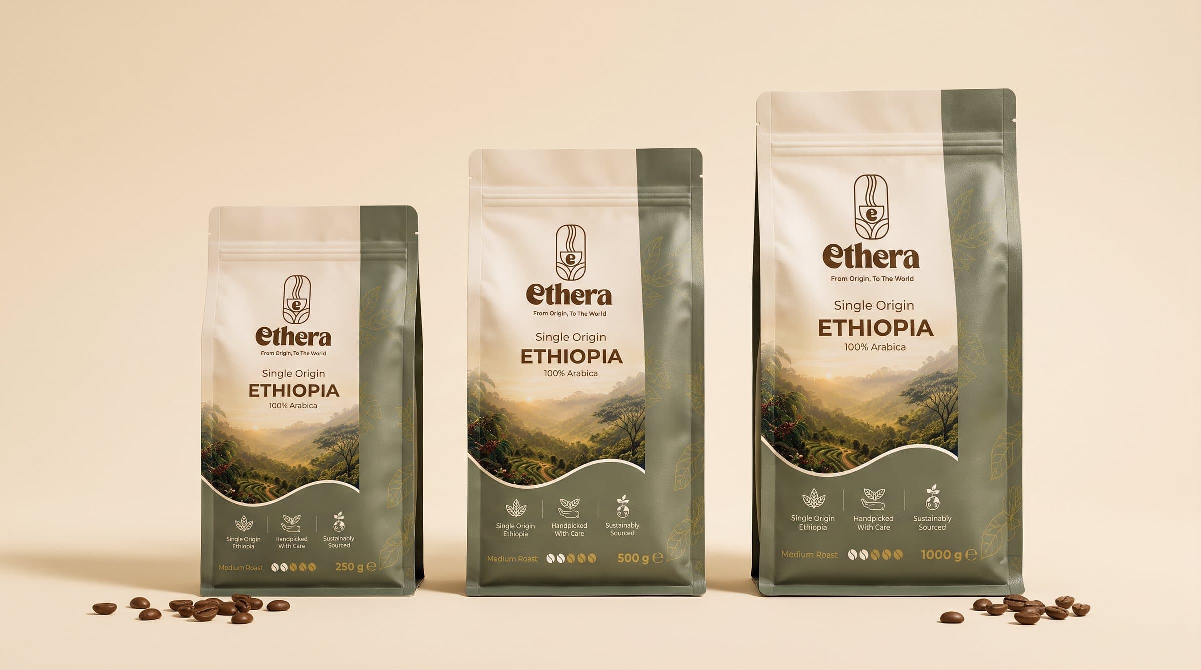 Ethera in 250 g, 500 g und 1000 g